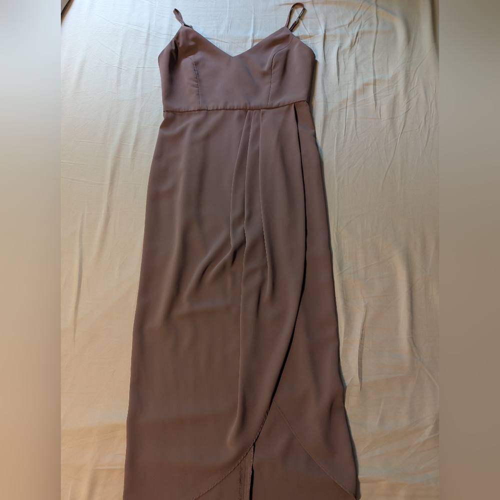 Lulu's Mauve High- Low Midi Dress - Picture 9 of 14